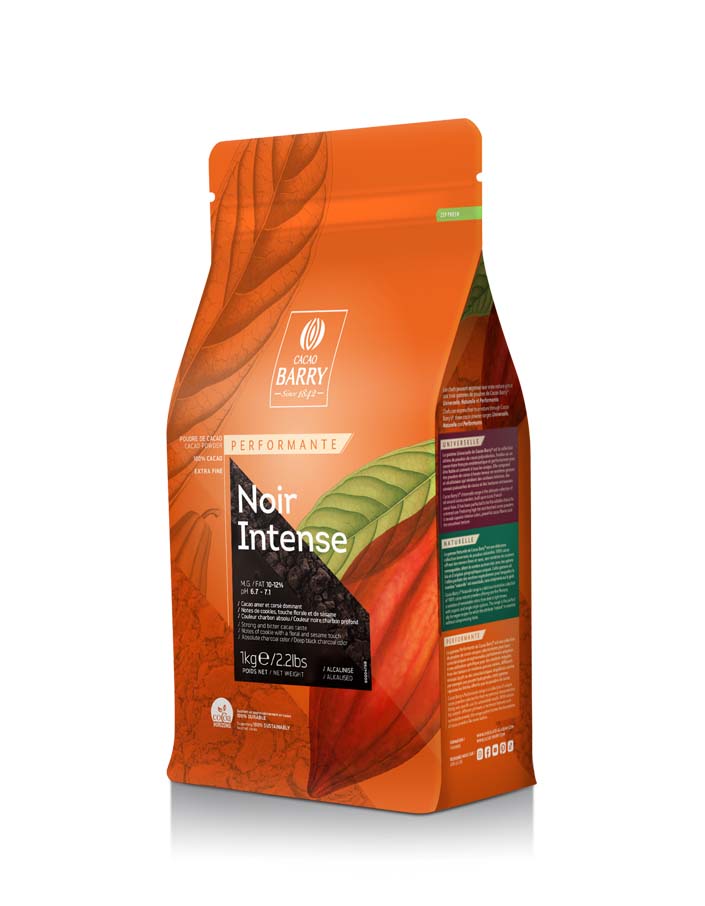 Какао порошок черный 10-12% Noir Intense Cacao Barry (1 кг)